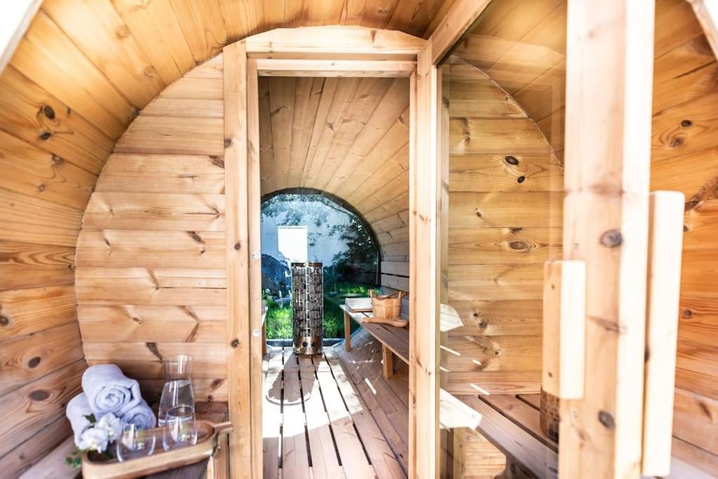 Exklusives Design-Apartment & Sauna Warngau Buitenkant foto
